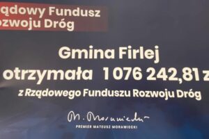 Miniaturka artykułu Gmina Firlej otrzymała kolejne dofinansowanie