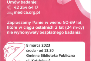 Miniaturka artykułu Bezpłatna mammografia dla kobiet w wieku 50-69 lat